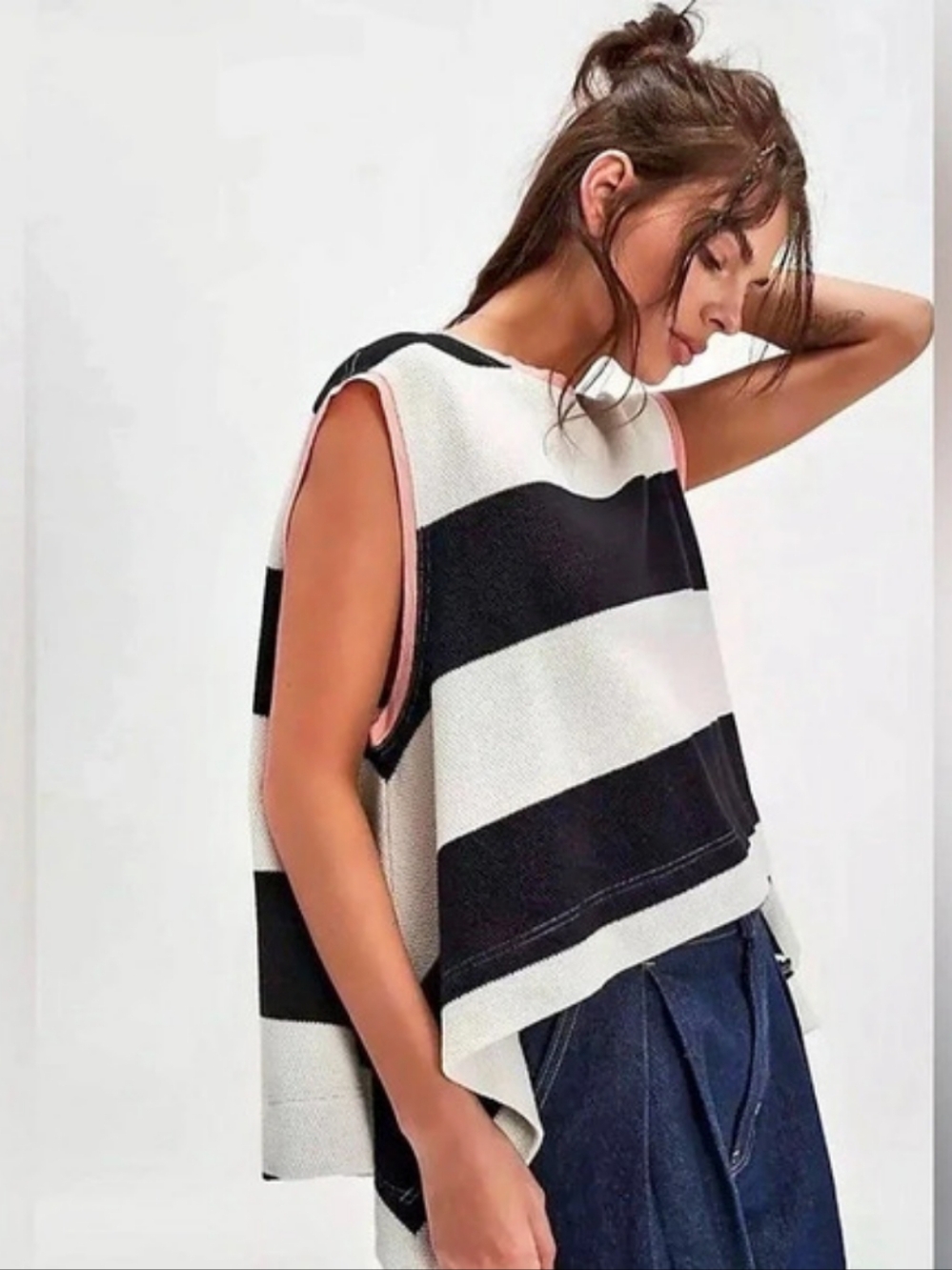 Free People Walcott Sleeveless Sweater Sz S
